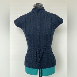 Carolina Herrera Navy Knit Sweater